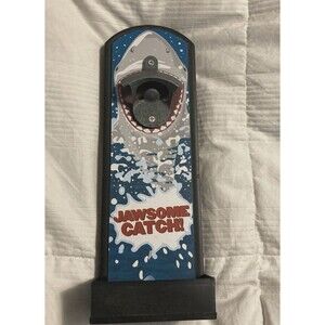 WEMBLEY COOL CATCH Bottle Opener with catch base Shark graphic Jawsome Catch